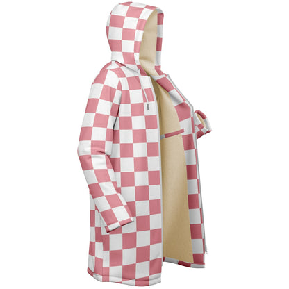 Personalized Pink Checkered Blanket Coat