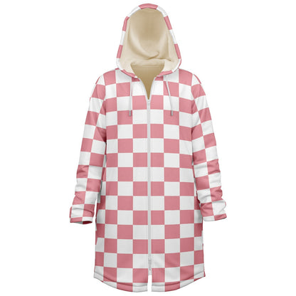 Personalized Pink Checkered Blanket Coat