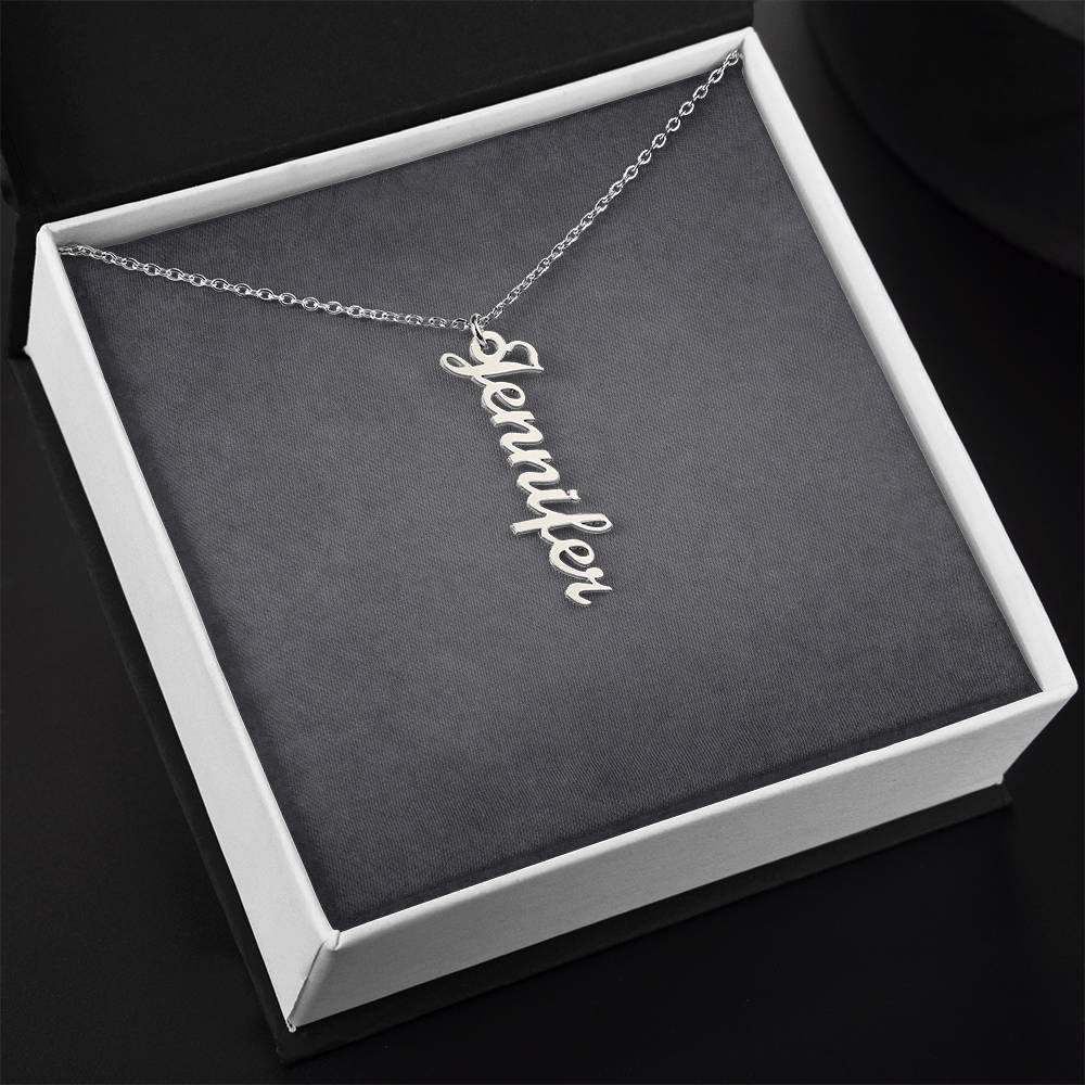 Custom Multi Vertical Name Necklace